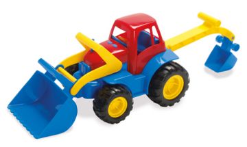 dantoy Tractor-Digger with rubber wheels